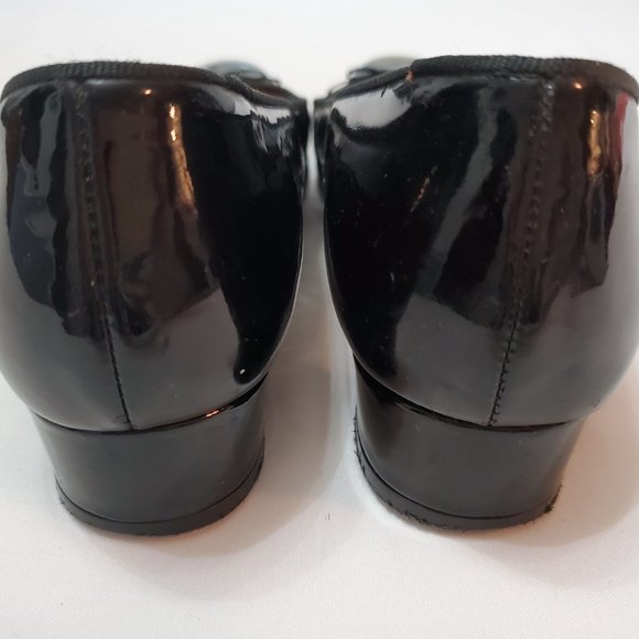 Ralph Lauren Patent Leather Bow Flats 7 - Picture 9 of 12